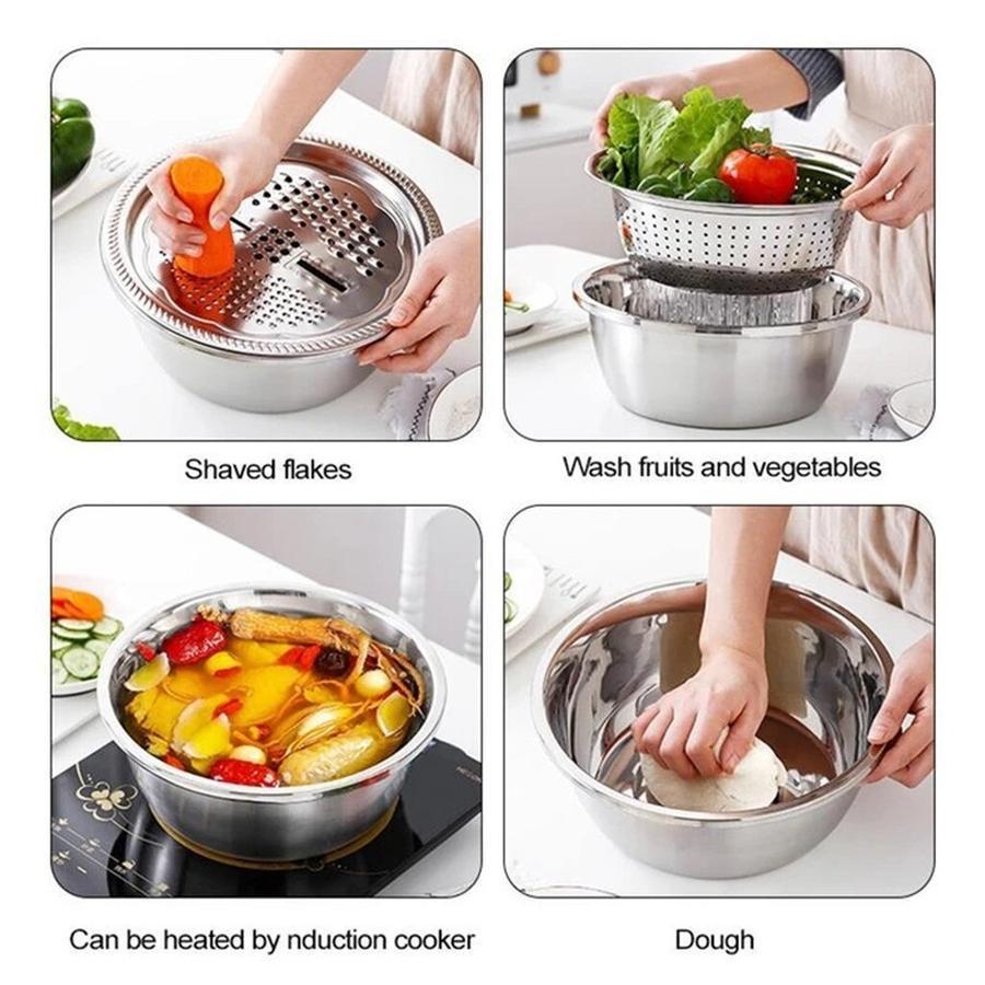 MULTIFUNCTIONAL STAINLESS STEEL BASIN