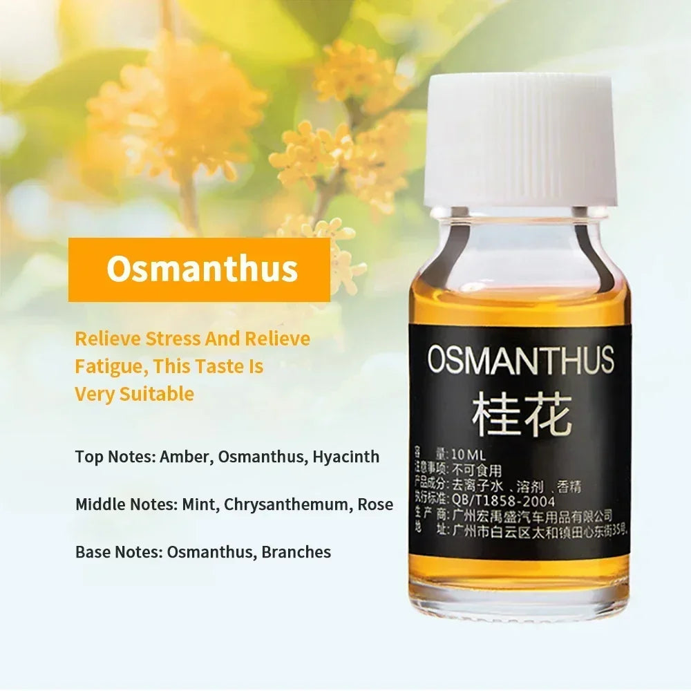 Air Freshener Car Perfume Refill Natural Plant Essential Oil Aroma Diffuser Fragrance Humidifier Essential Oil Freshener