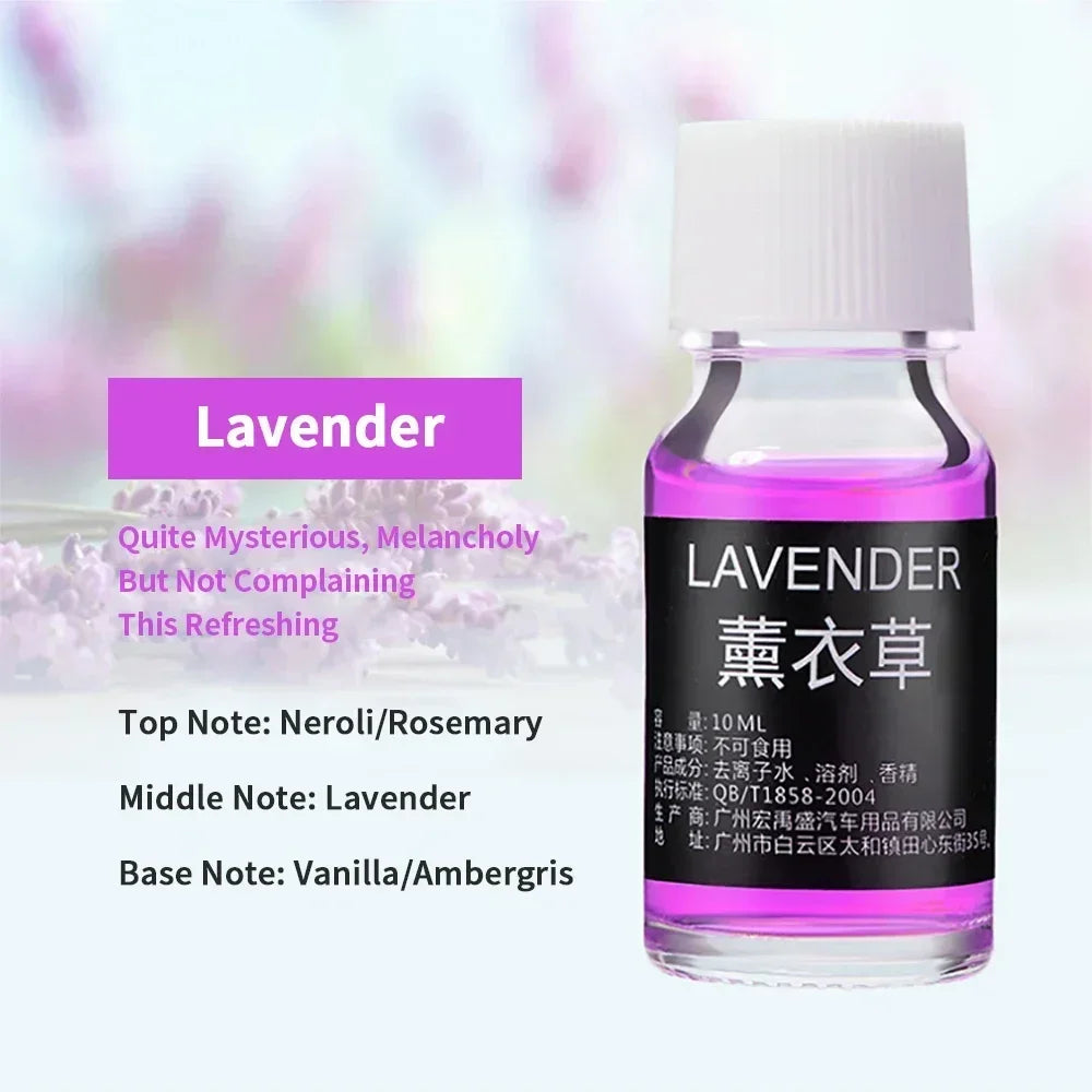 Air Freshener Car Perfume Refill Natural Plant Essential Oil Aroma Diffuser Fragrance Humidifier Essential Oil Freshener