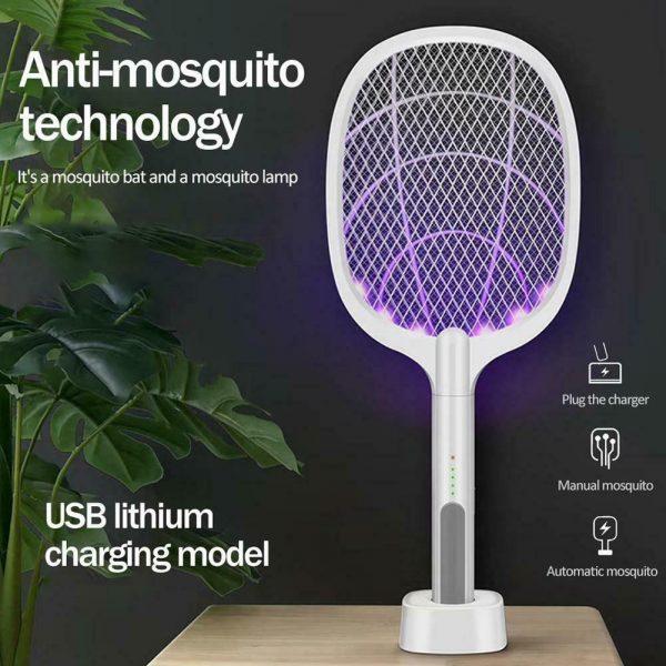 Mosquito Killer 2 in 1 Lamp and Racket