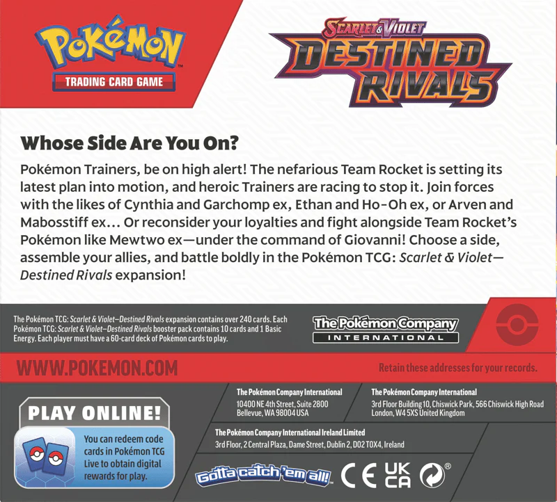 Scarlet & Violet - Destined Rivals - Destined Rivals Booster Box (36 packs)