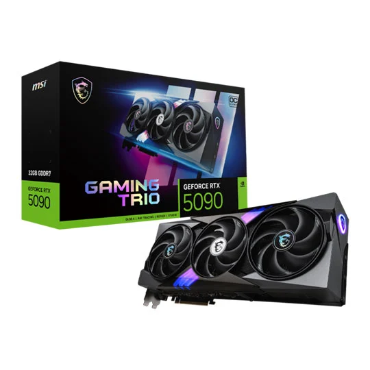 MSI NVIDIA GeForce RTX 5090 32GB GAMING TRIO OC Blackwell Graphics Card