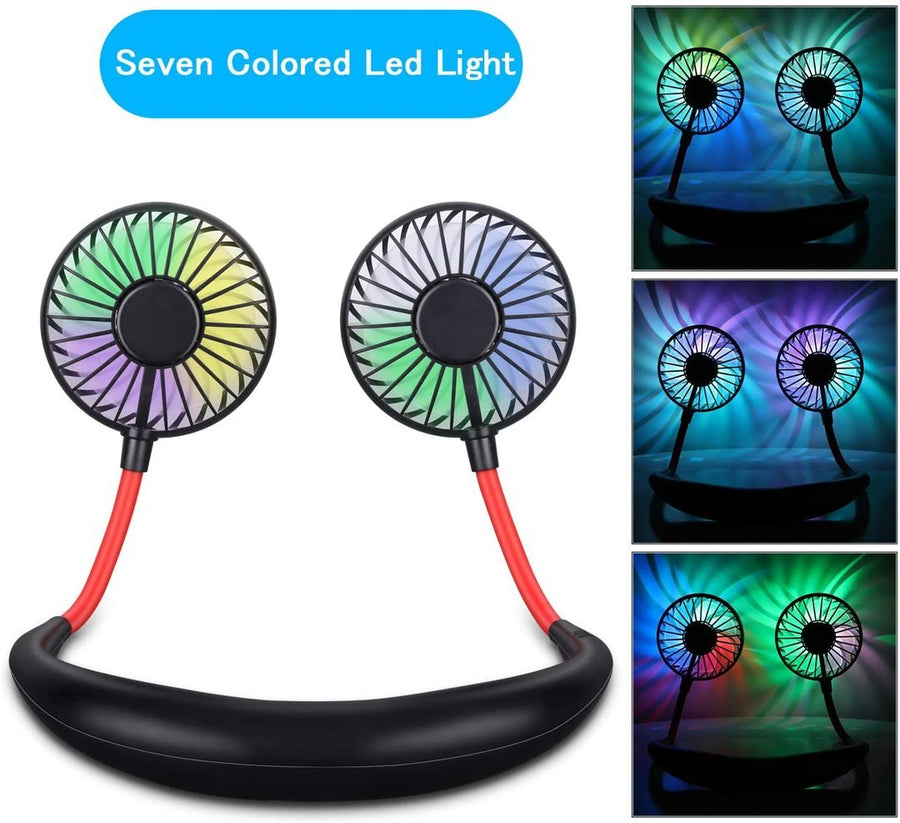 Vital® USB Rechargeable Sports Fan With LED Light