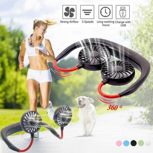 Vital® USB Rechargeable Sports Fan With LED Light