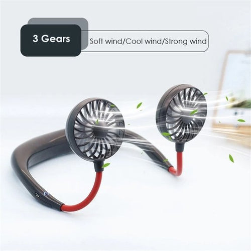 Vital® USB Rechargeable Sports Fan With LED Light