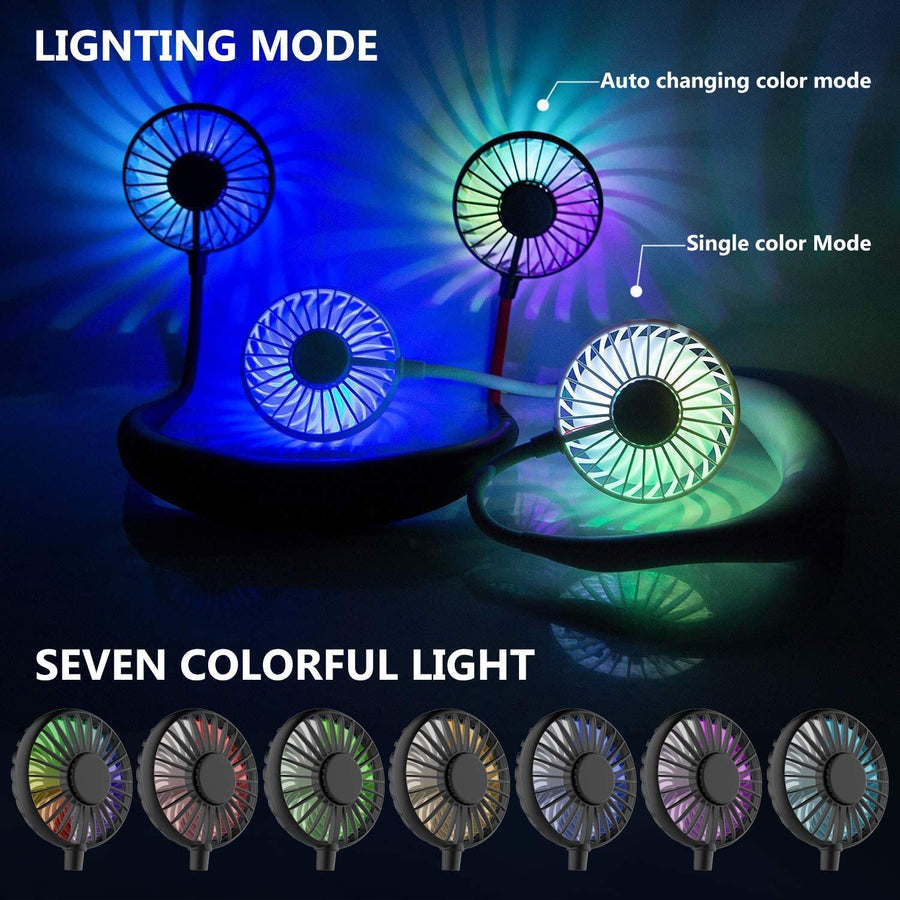 Vital® USB Rechargeable Sports Fan With LED Light