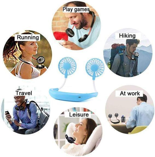 Vital® USB Rechargeable Sports Fan With LED Light