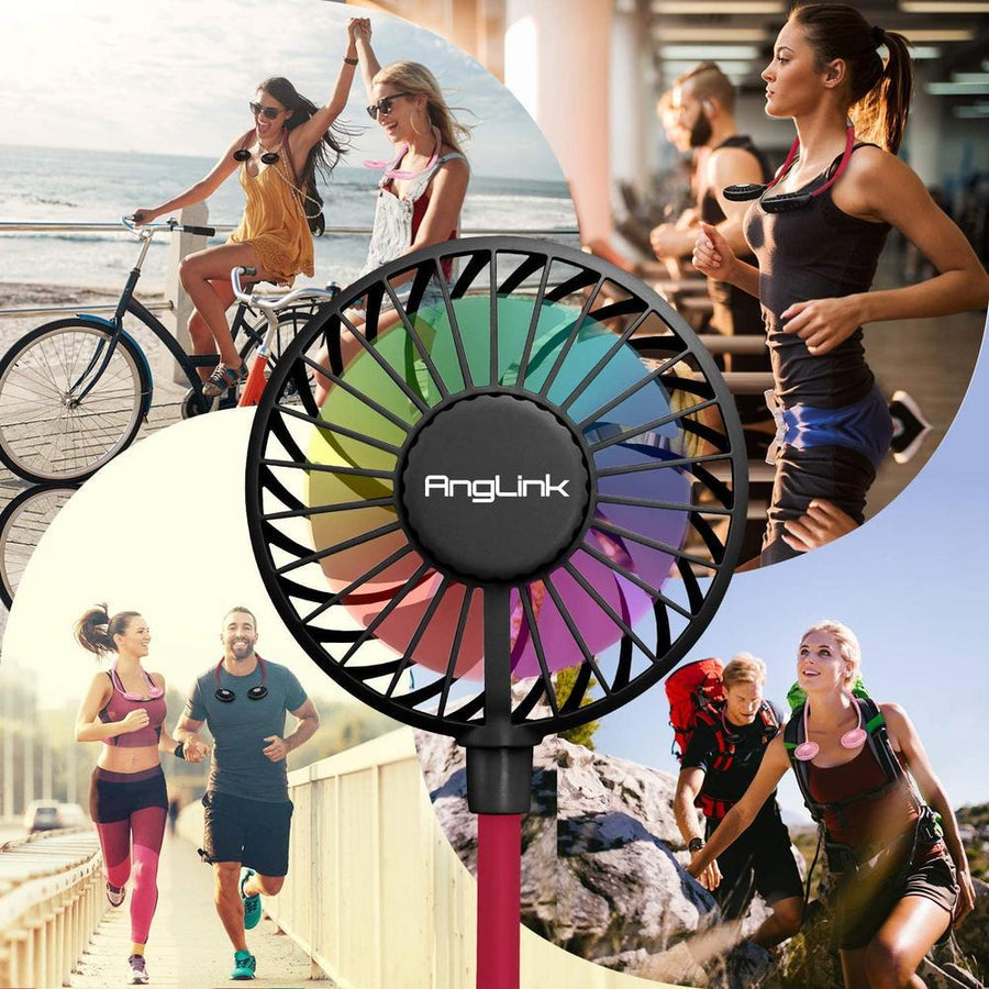 Vital® USB Rechargeable Sports Fan With LED Light